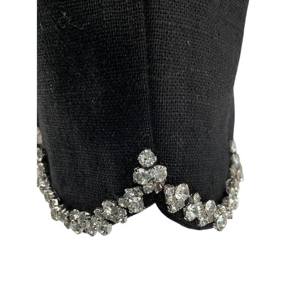 Zimmermann Embellished Black Crush Crop Top Size 0 / US 4 - Picture 4 of 7